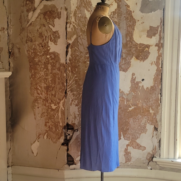 NWT Banana Republic linen blend high neck midi dress XL - Picture 6 of 8